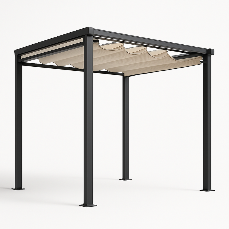 Pergolă bioclimatică retractabilă montată în Sector 3 București